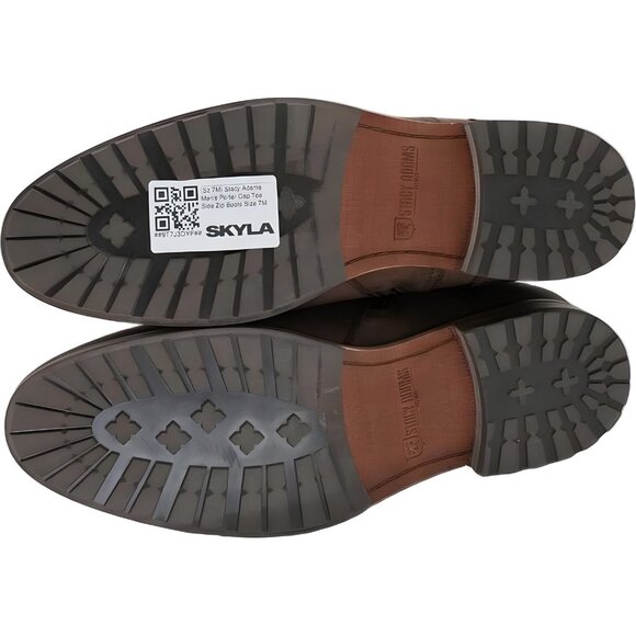 Stacy Adams Porter Cap Toe Side Zip Dress Boots Men's US 7M - Picture 6 of 6